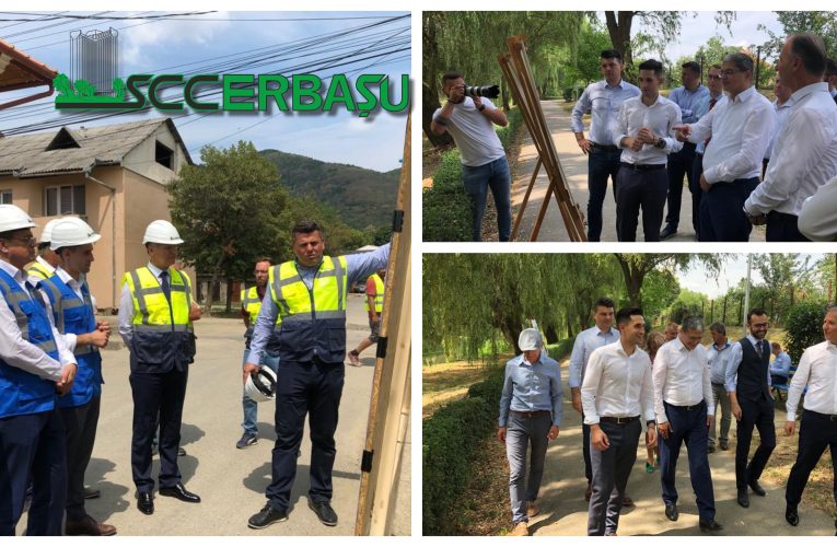 Compania Construcții Erbașu felicitată de ministrul Boloș pentru lucrările de calitate executate în Șimleu Silvaniei