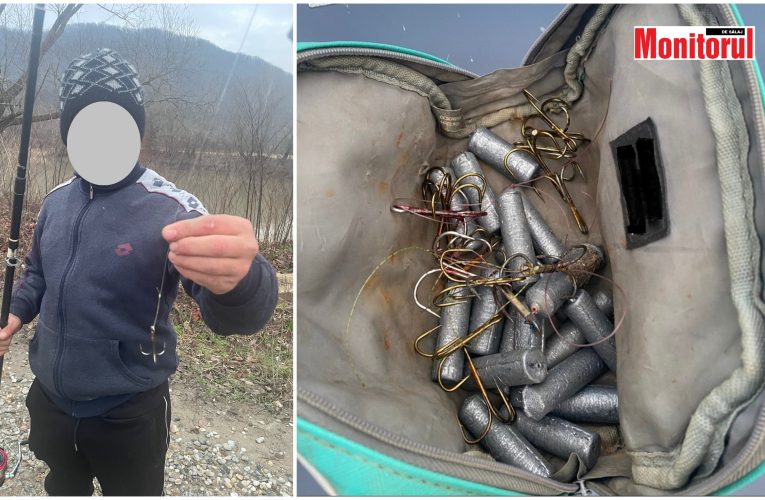 Maramureșan prins de Jandarmeria Sălaj că pescuia pe Someș prin metodă interzisă