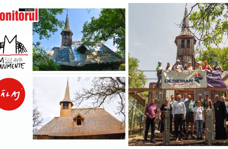 Biserica de lemn din Bocșița, reabilitată cu sprijinul Consiliului Județean Sălaj