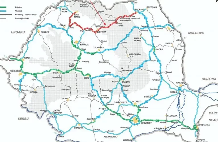 Autostrada Nordului (A14) care leagă Transilvania de Moldova, va trece prin orașul Jibou