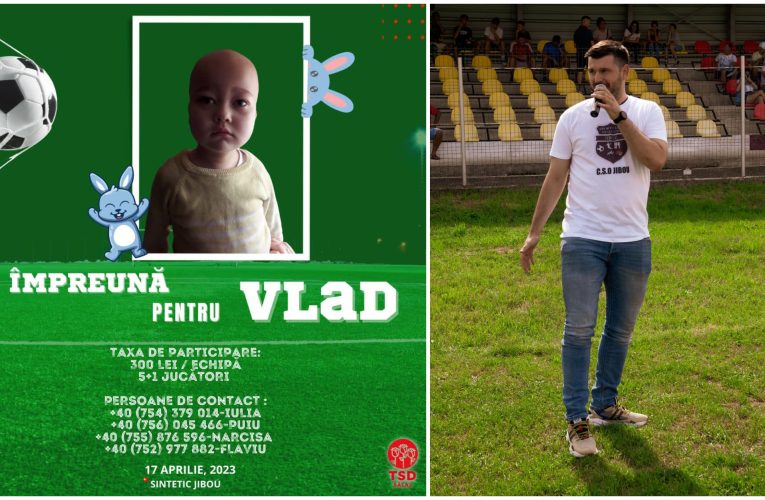 Turneu caritabil organizat la Jibou pentru micuțul Vlad care suferă de o boală grea