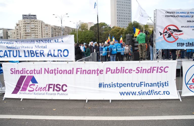 Sindicatul SindFISC anunță mișcări sindicale de stradă și pichetarea Ministerului Finanțelor și ANAF Central