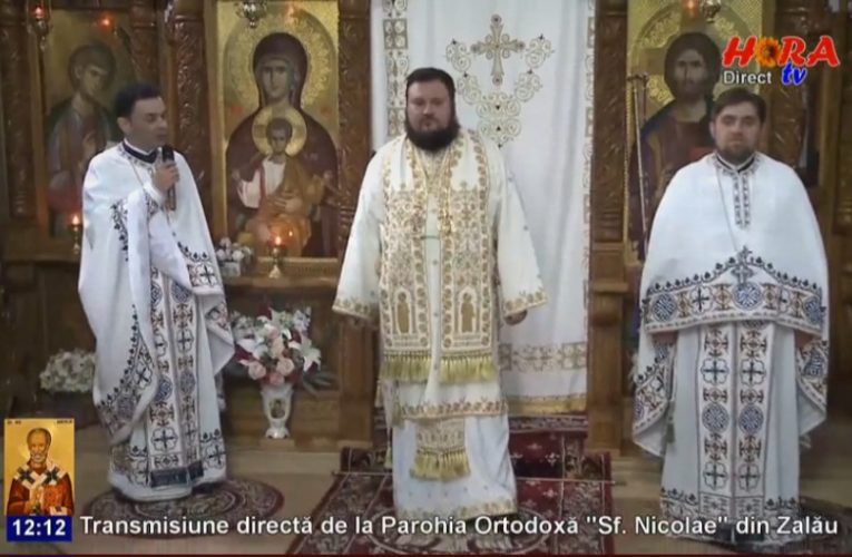 VIDEO| Episcopul Sălajului PS Petroniu a slujit în Parohia Sfântul Nicolae din Zalău