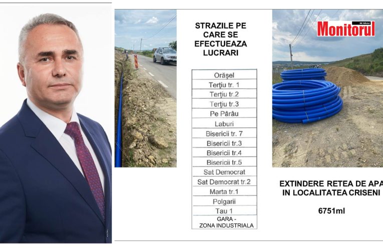 Primarul Călin Morar a pornit lucrările de extindere a rețelei de apă în Crișeni