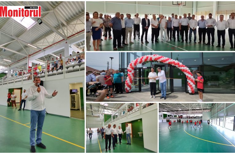 FOTO-VIDEO! Primarul Dan Ghiurco a inaugurat noua sală de sport din Jibou, investiție de 2 milioane euro