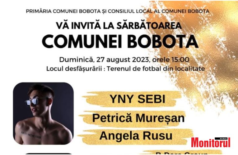 Primăria și Consiliul Local Bobota organizează în 27 august Sărbătoarea Comunei
