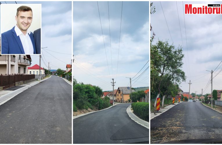 Lucrările de asfaltare a străzilor Principală și Soroș din Aghireș, vor fi finalizate în august