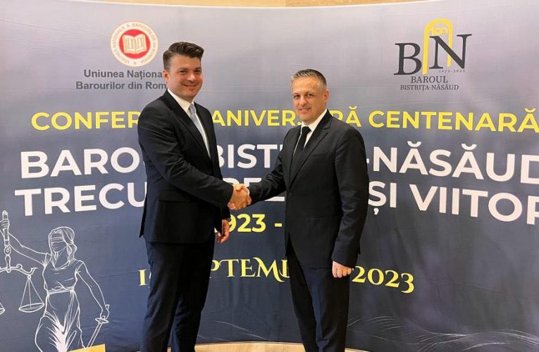 Secretarul de stat Bogdan Ilea a reprezentat Ministerul Justiției la evenimentul aniversar al Baroului BN