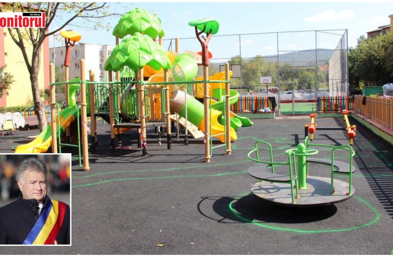 Primarul Ionel Ciunt amenajează mai multe parcuri de joacă din oraș pentru bucuria copiilor