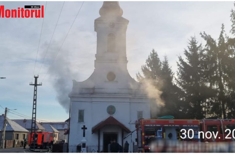 Incendiu puternic la biserica ortodoxă din Pericei