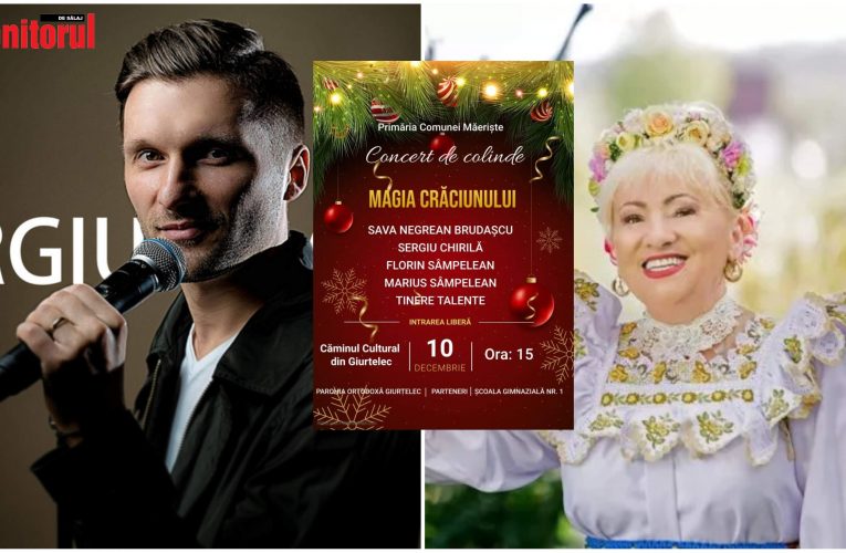 Concert de colinde susținut de Sava Negrean Brudașcu și Sergiu Chirilă la Măeriște