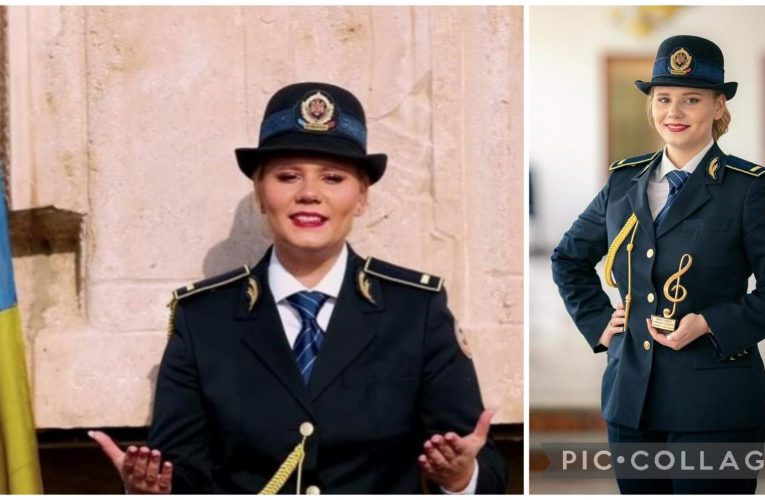 Polițista Domuța Ștefania, protagonista proiectului „Sus inima la tricolor”