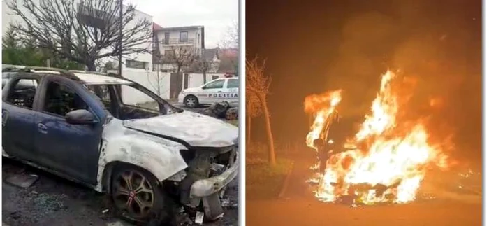 Atac în stil mafiot în Timișoara: Maşina directorului zălăuan Mirel Pop a fost incendiată