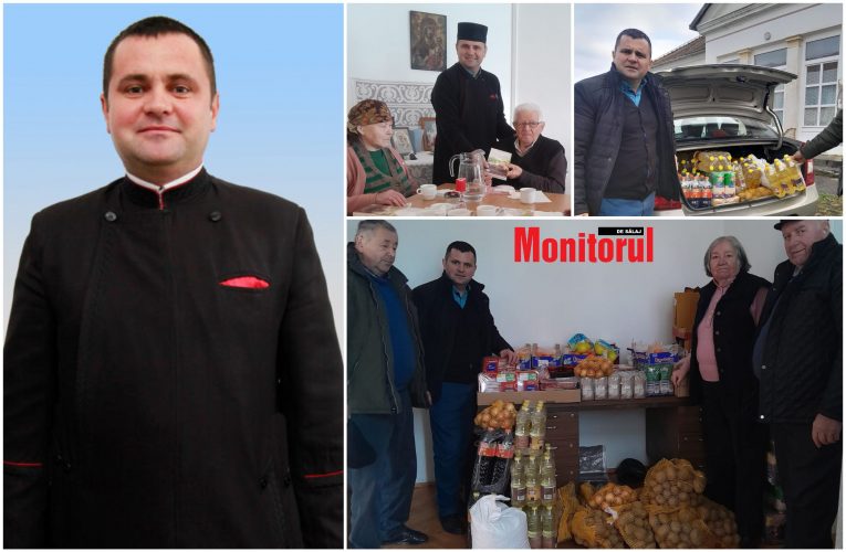 Campania umanitară „Dar din dar se face rai” coordonată de preotul Marius Nemeș a ajuns la Centrul de bătrâni din Sfăraș