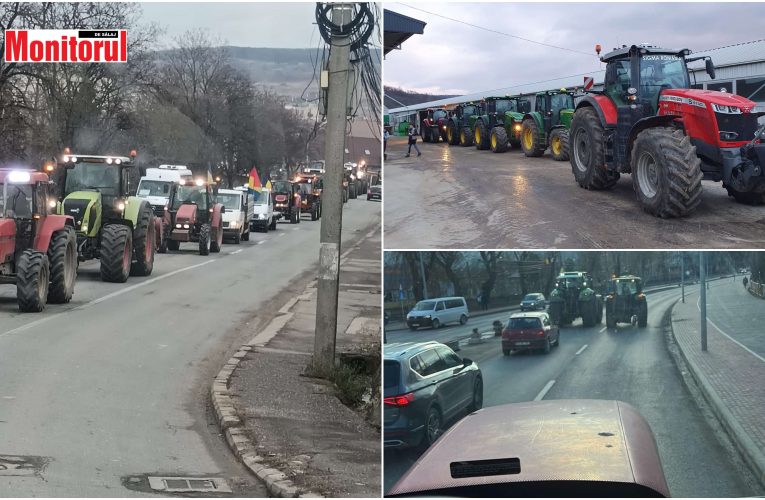 Fermierii și transportatorii sălăjeni au reluat în forță protestele la Zalău. Traficul este infernal