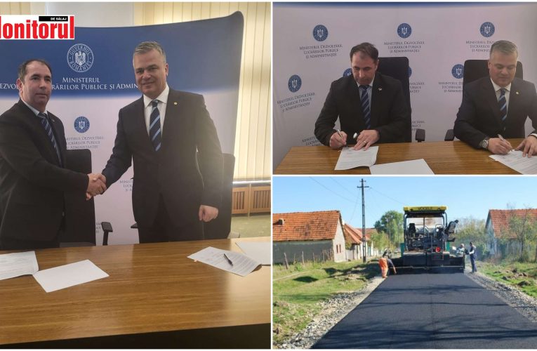 Primarul Daniel Pop a semnat cel mai important proiect pentru Comunei Bălan