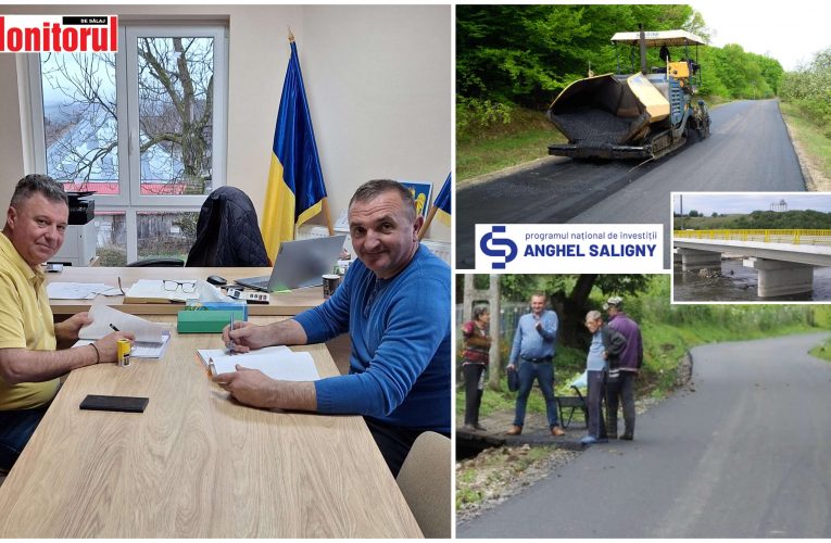 Lozna: Primarul Alin Pocol anunță că încep lucrările de asfaltare a străzilor și construirea unui pod