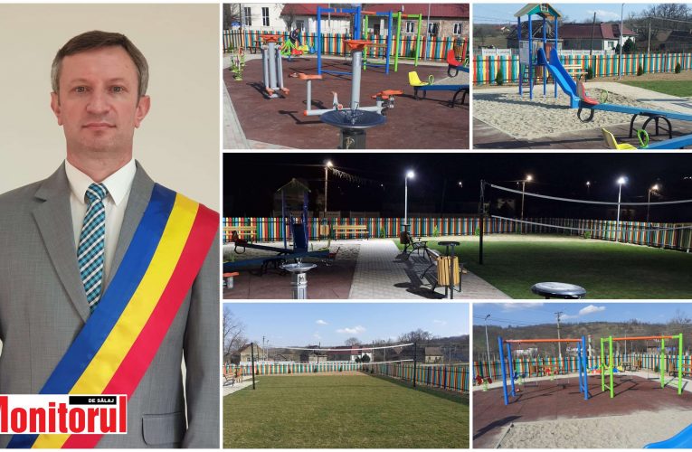 Primarul Dorin Gorgan a inaugurat noul parc de joacă din Zalnoc