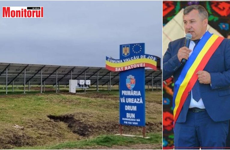 Valcău de Jos – prima comună din Sălaj care are parc fotovoltaic, realizat cu fonduri europene