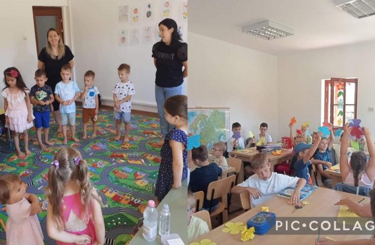 Zeci de copii din Bănișor participă la activități educative și distractive