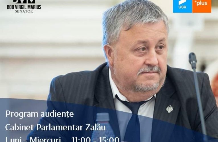 Program de audiențe – Cabinet parlamentar Bob Virgil Marius