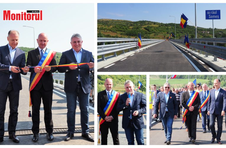 VIDEO| Podul peste Someș de la Turbuța a fost inaugurat în prezența ministrului Lucian Bode