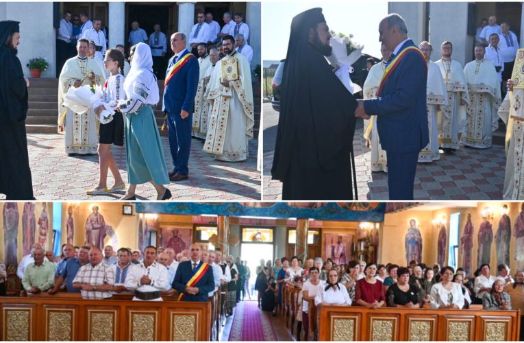 Viceprimarul Teodor Bălăjel prezent la sfințirea casei parohiale din cartierul Ortelec