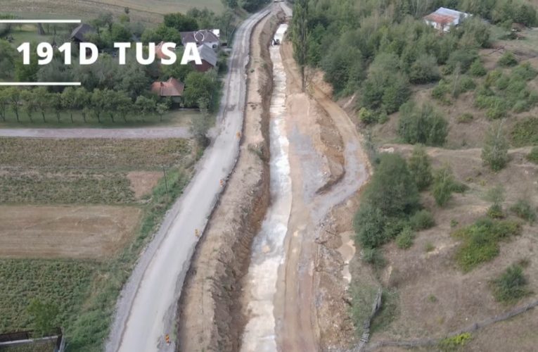 Lucrările de consolidare a DJ 191 D în satul Tusa, au fost finalizate cu succes