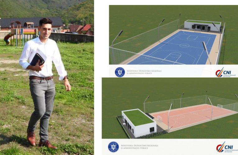 Primăria Șimleu Silvaniei construiește o bază sportivă nouă în localitatea Cehei