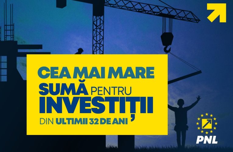 Cea mai mare sumă pentru investiții din ultimii 32 de ani