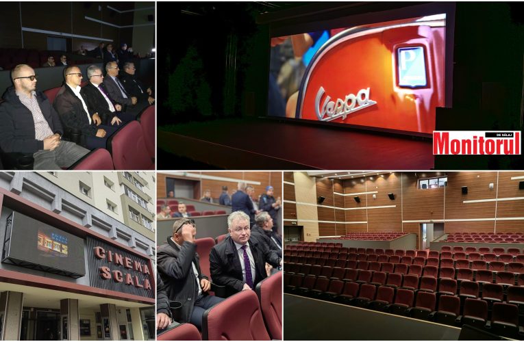 FOTO| Cinematograful Scala a fost reabilitat și modernizat de primarul Ionel Ciunt