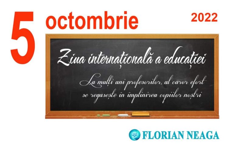 Deputatul PSD Florian Neaga, mesaj de Ziua Mondială a Educației