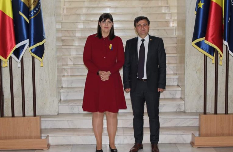 Întâlnire între șeful DNA, Crin Bologa și Codruța Kovesi, procuror șef european