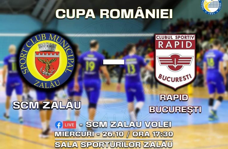 Cupa României| SCM Volei Zalău joacă miercuri returul cu Rapid București