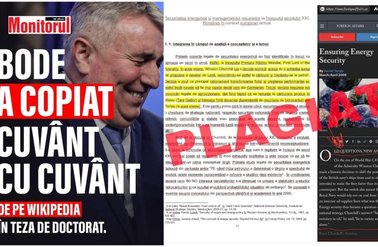 VIDEO| USR PLUS îl acuză pe ministrul Lucian Bode că a plagiat în teza de doctorat