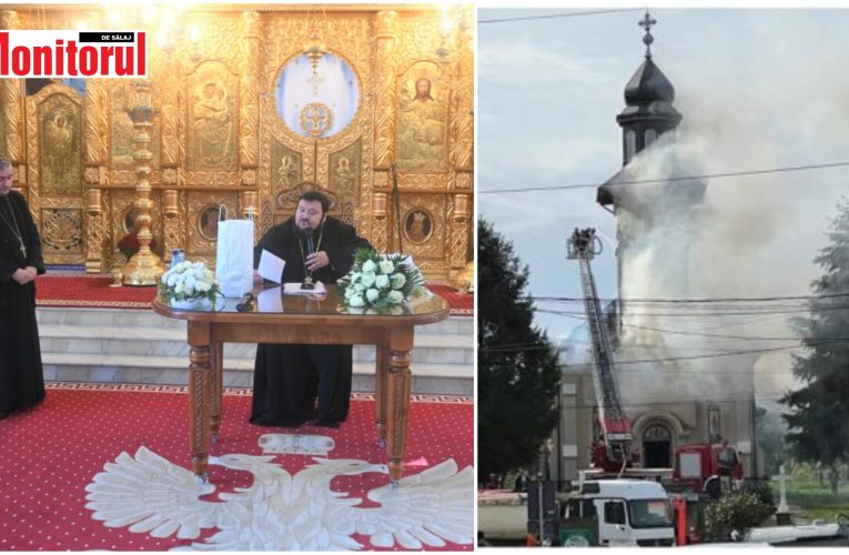 Episcopul Sălajului Petroniu a donat 260.000 lei pentru reparații la Biserica Ortodoxă din Crasna