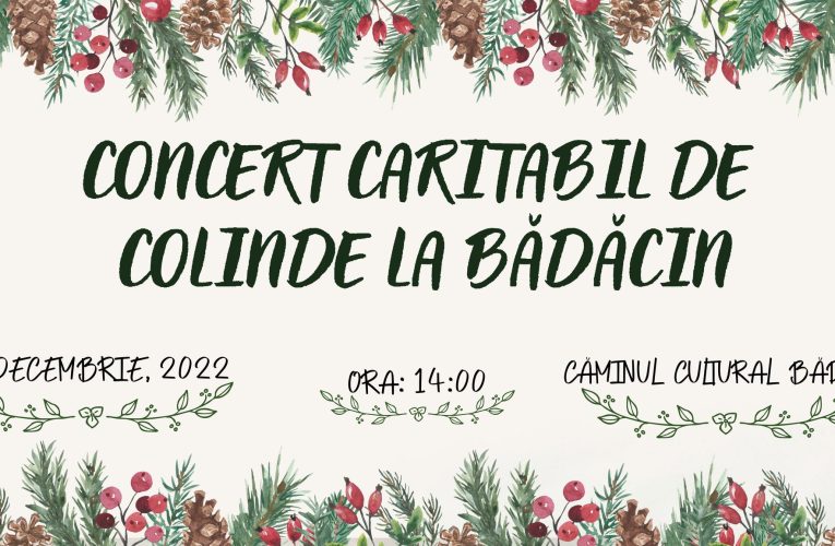 Concert caritabil de colinde la Bădăcin pentru micuțul Tiago care suferă de o boală grea