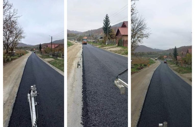 A început asfaltarea drumului județean DJ 109E, în comuna Rus