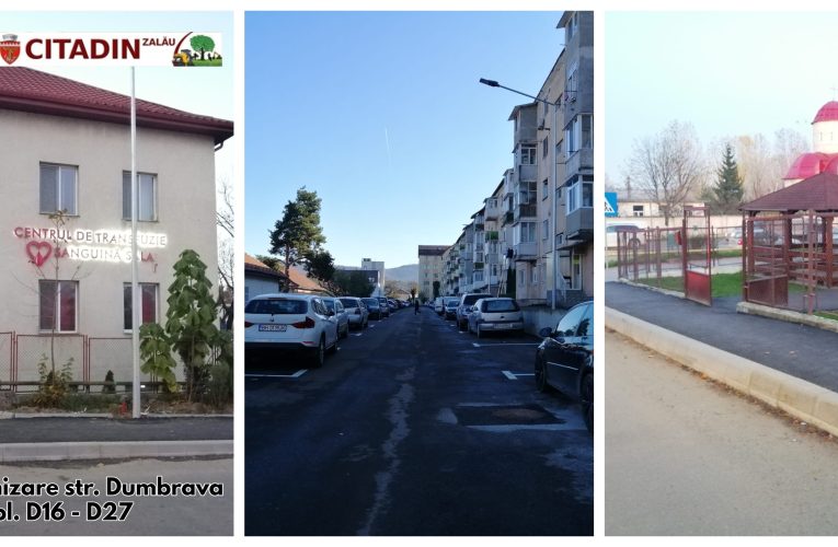 Lucrări realizate în ultima perioadă de echipele SC Citadin Zalău SRL