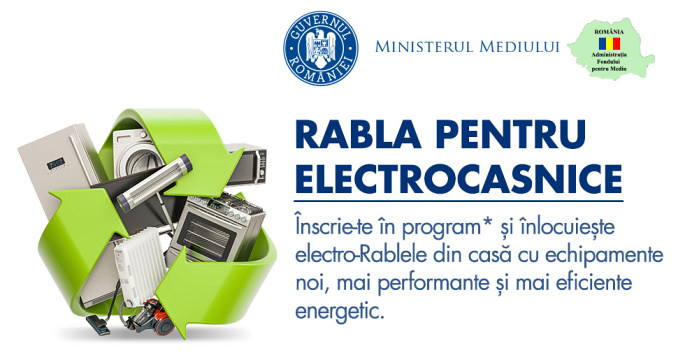 O nouă sesiune Rabla pentru Electrocasnice începe pe 21 noiembrie