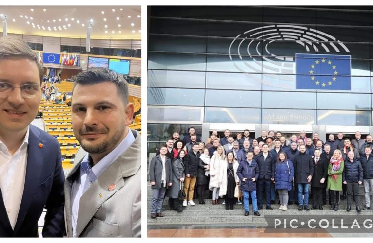 Viceprimarul Jiboului, Vlad Pașcalău vizită la Parlamentul European