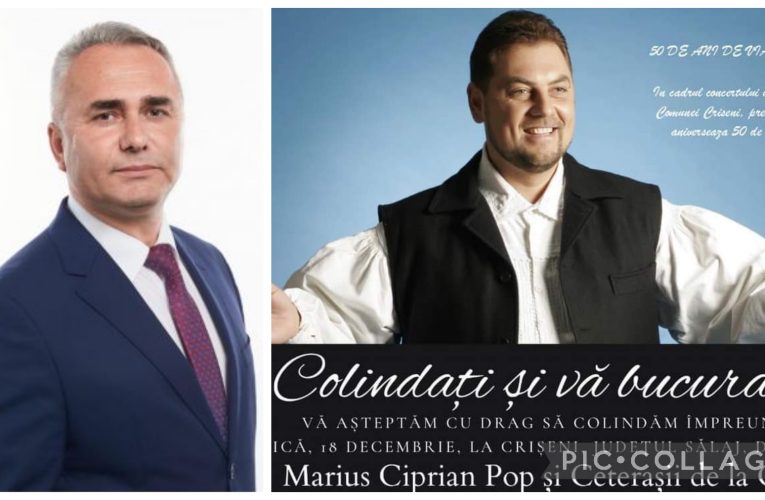 Concert de colinde la Crișeni susținut de preotul Marius Ciprian POP