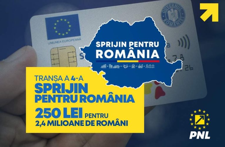 Cardurile sociale încărcate cu a IV-a tranșă de 250 lei