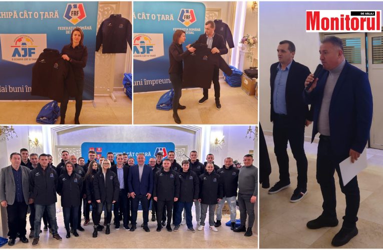 AJF Sălaj cu sprijinul CJ Sălaj a împărțit echipamente sportive arbitrilor din județ