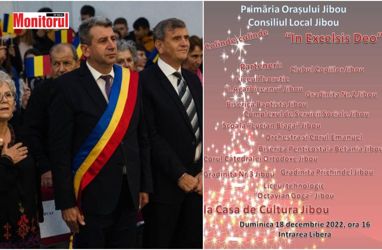 Concert de colinde „In Excelsis Deo”, organizat de Primăria Orașului Jibou la Casa de Cultură