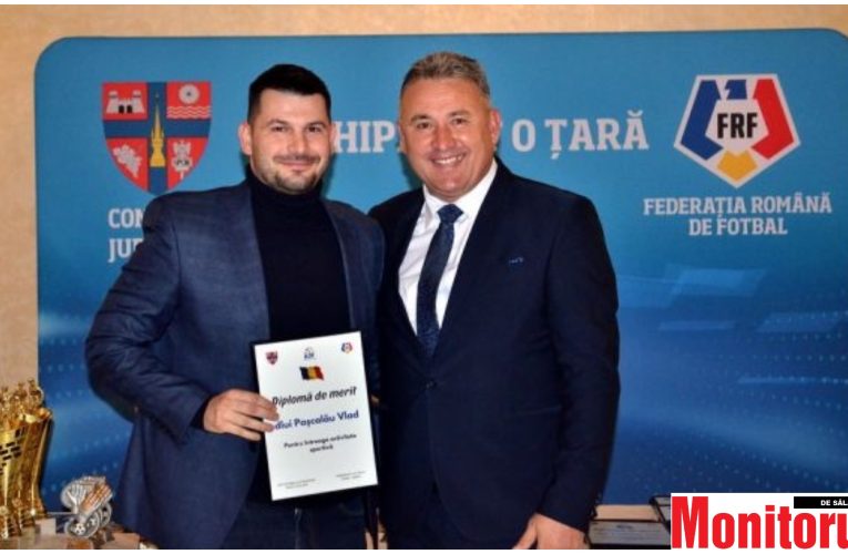 Viceprimarul Jiboului, Vlad Pașcalău, premiat de conducerea AJF la Gala Sportului Sălăjean
