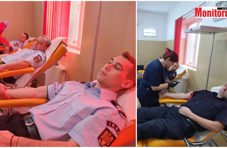 Pompierii sălăjeni se alătură campaniei “Donează sânge, fii erou!”