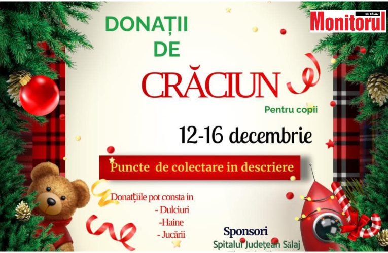 Spitalul Județean adună donații de Crăciun pentru copii