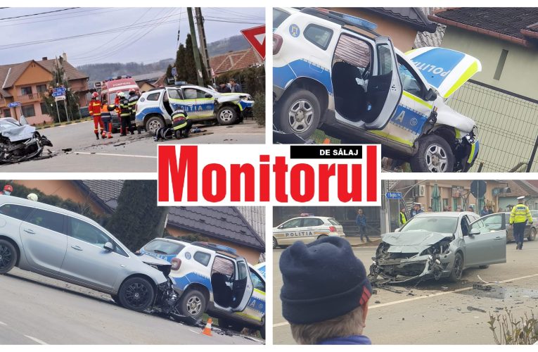 Polițistul care a scăpat autospeciala în șanț la Zalău, implicat într-un nou eveniment rutier