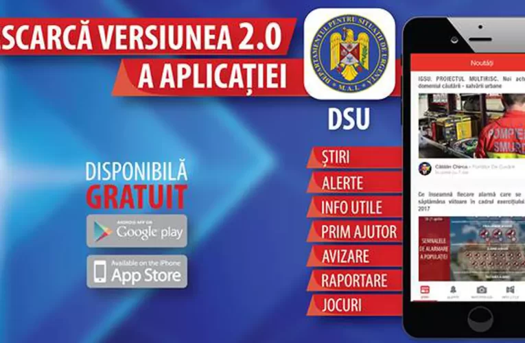 A fost lansată o nouă versiune a aplicației DSU care salvează vieți
